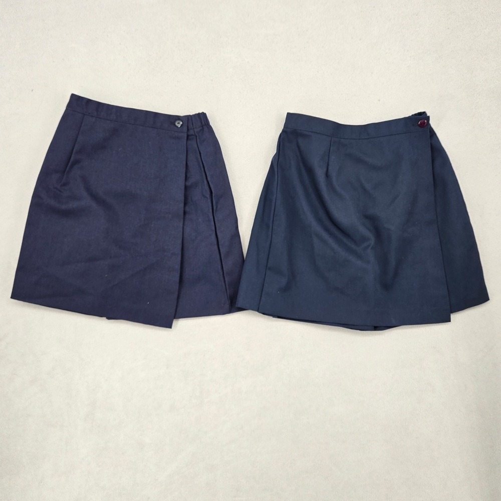 Professional Image Ltd Girls Size 6 (2 Lot) Navy School Uniform Skort Academic